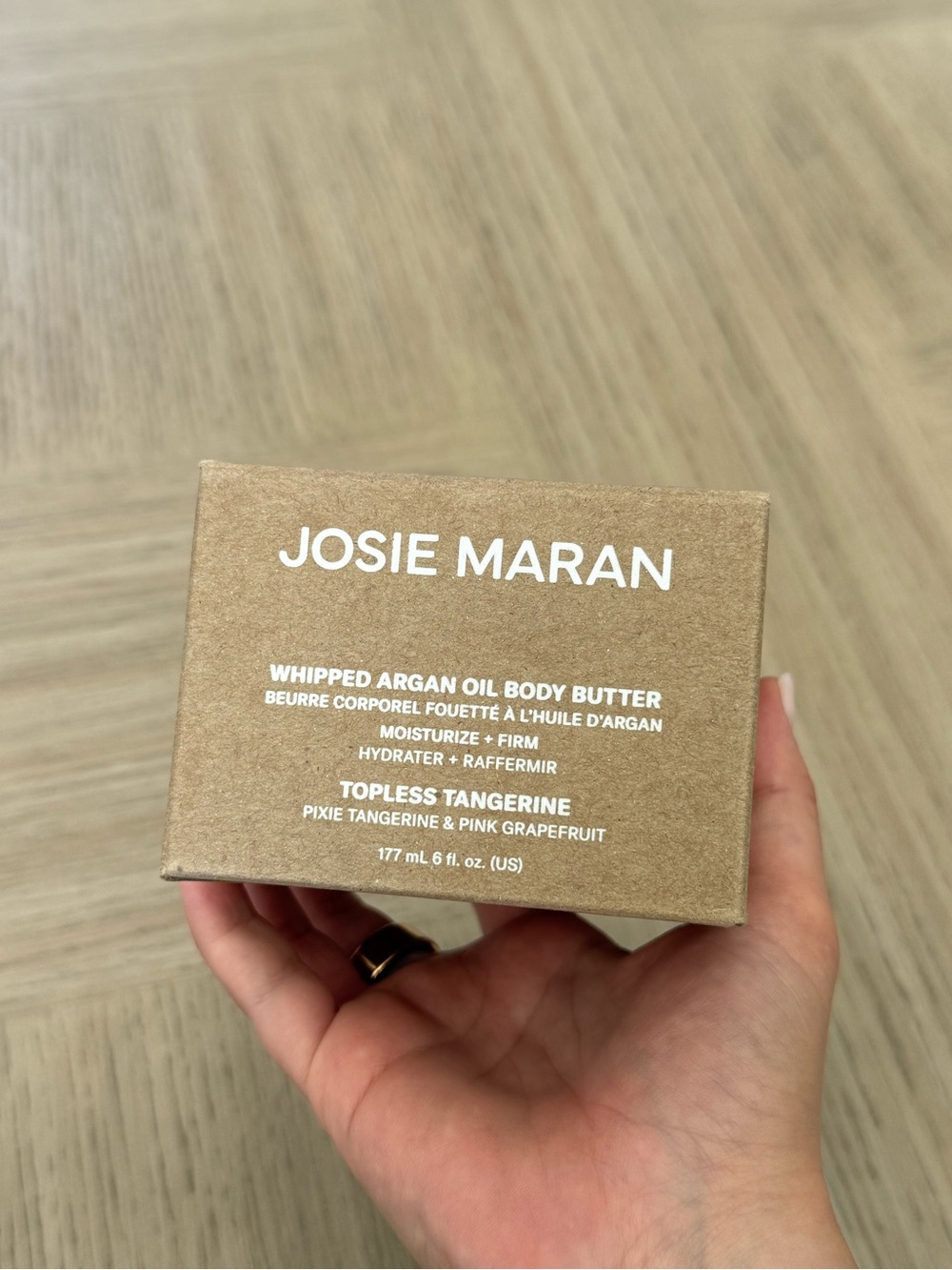 Josie Maran Topless Tangerine Whipped Argan Oil Body Butter Moisturizer 6oz NWT - Picture 2 of 7